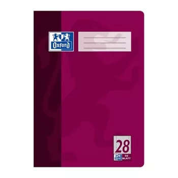Oxford 100050332 A4 90 gsm Lined Refill Pad - 100 Sheets, White, 4-Hole, Perforated, Glued Top
