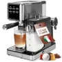 PROFI COOK PC-ES-KA 1266 Espresso aparatas su portafiltriu ir kapsulių sistema, 20 bar, 1450 W, juodas/sidabrinis