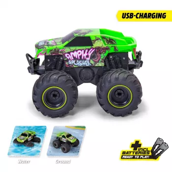 Dickie RC Amphy Splasher, RTR 2,4 GHz amfibinė RC transporto priemonė