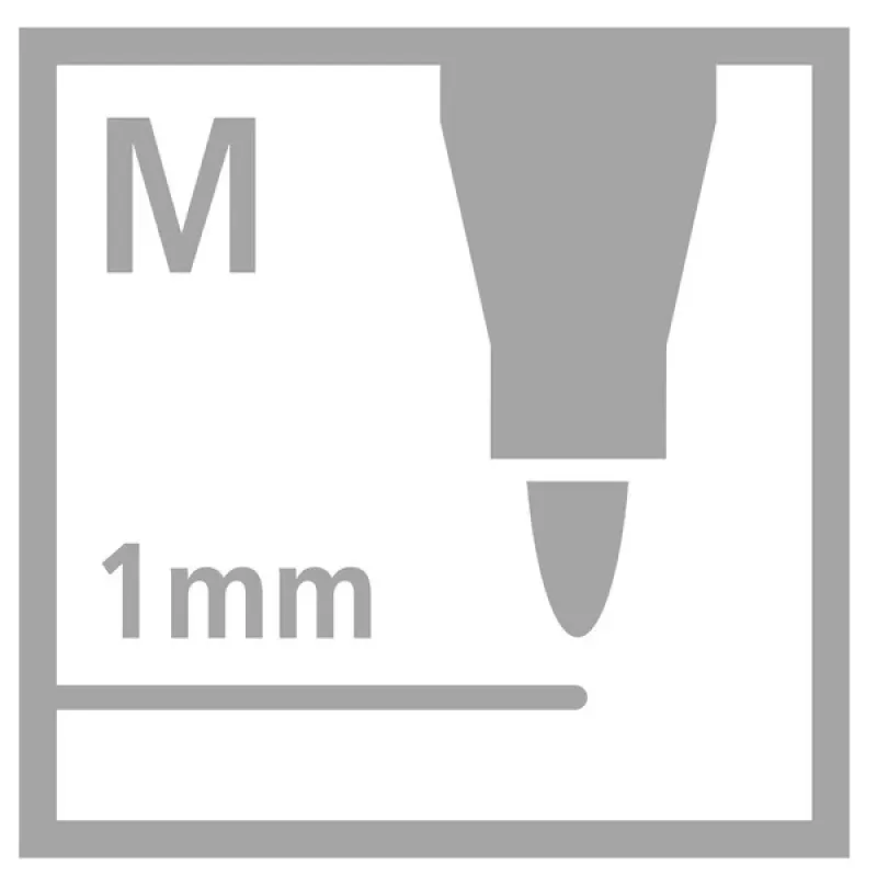 STABILO OHPen Universal Permanent Marker Blue 1 mm Medium Bullet Tip