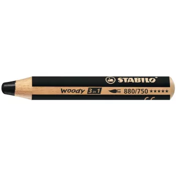 STABILO woody 3 in1 - Black - 10 mm - 1 Piece