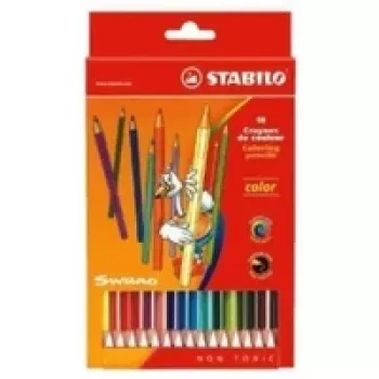 STABILO Color spalvoti pieštukai - 18 vienetų