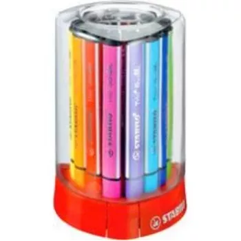 STABILO Trio Scribbi flomasteriai, 2 mm, 12 vnt., įvairių spalvų