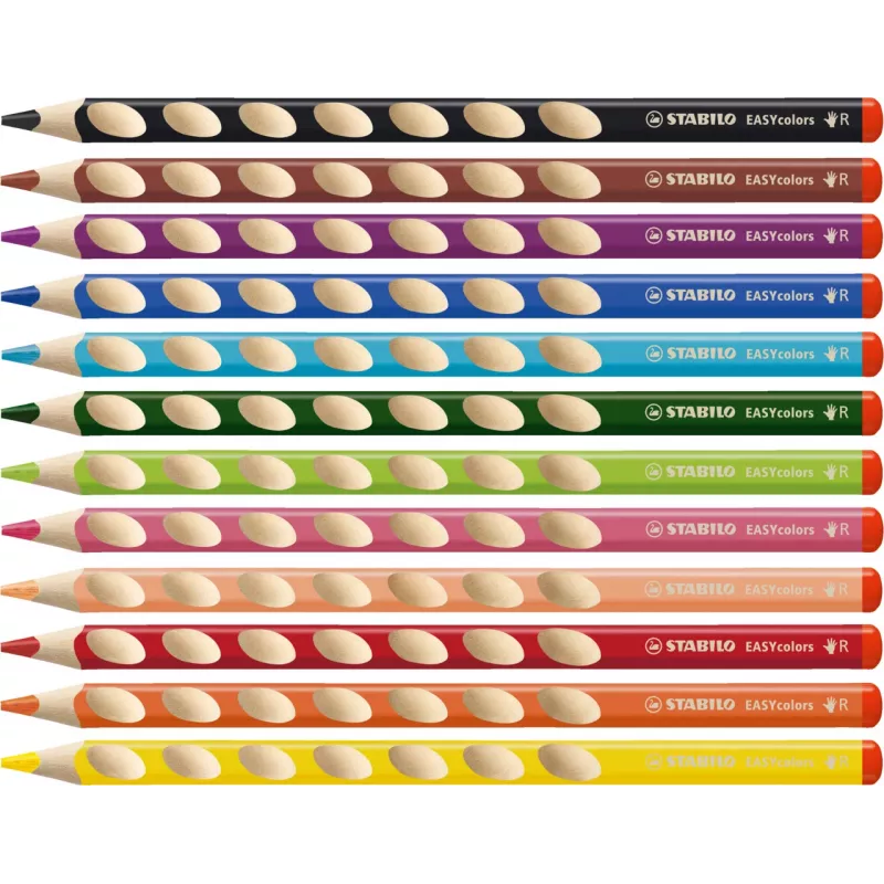 STABILO EASYcolors Spalvoti pieštukai - 12 vienetų