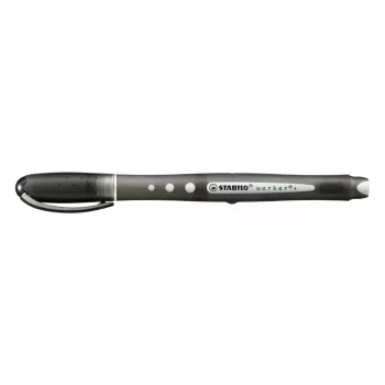 STABILO Worker Rollerball rašiklių rinkinys – 4 spalvos – 0,5 mm – juoda, mėlyna, raudona, žalia