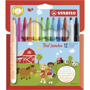 STABILO 380/12 Fineliner rašiklių rinkinys – 12 spalvų (juoda, mėlyna, ruda, žalia, šviesiai žydra, šviesiai žalia, oranžinė, persikų, rožinė, raudona, balta, geltona) – 0,4 mm antgalis – vandens pagrindo rašalas – plastikinė dėžutė