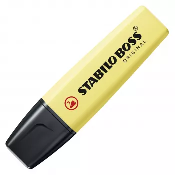 STABILO BOSS ORIGINAL Highlighter Set - 6 Pieces - Pastel Assorted Colours - Chisel Tip - 2 mm / 5 mm - Water-Based Ink