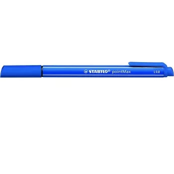 STABILO pointMax rašiklis - Ultramarine Blue - Vidutinis 0.8 mm - Apvalus - Vandens pagrindo rašalas