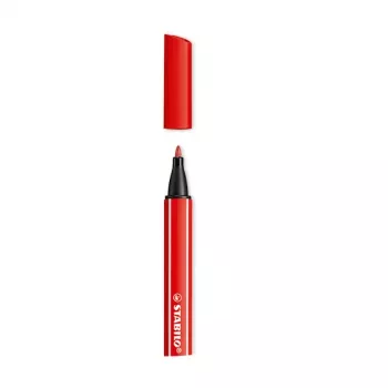 STABILO pointMAX rašiklis plona antgaliu - Raudona - 0,8 mm - Vidutinis - Vandens pagrindo rašalas - Nailono veltinio antgalis