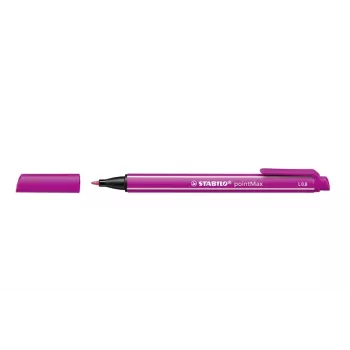 STABILO pointMAX Felt-Tip Pen - Pink - Medium - 0.8 mm - Water-Based Ink - Nylon Felt Tip