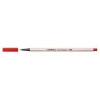 STABILO Pen 68 Brush - Medium - Red - Flexible Brush Tip - Water-Based Ink - Germany - Adults & Children