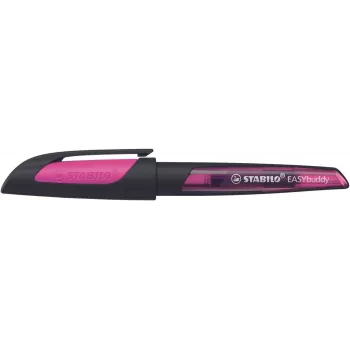 STABILO EASYbuddy automatinis rašiklis juoda/magenta M (vidutinis antgalis)
