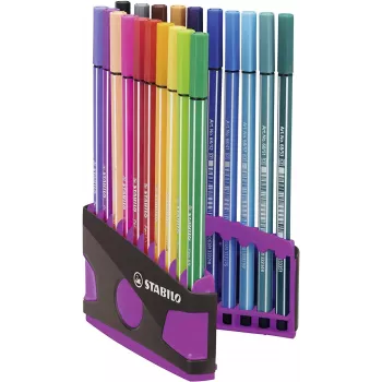 STABILO Pen 68 Fibre-tip Pen – 20 spalvų rinkinys