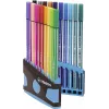 STABILO Pen 68 Felt-Tip Pen rinkinys - Vidutinis - 20 spalvų - Įvairios - 1 mm - 24 h Cap-Off - Vandens pagrindo rašalas