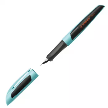 STABILO Flow Sporty Fountain Pen Light Blue/Black M Medium