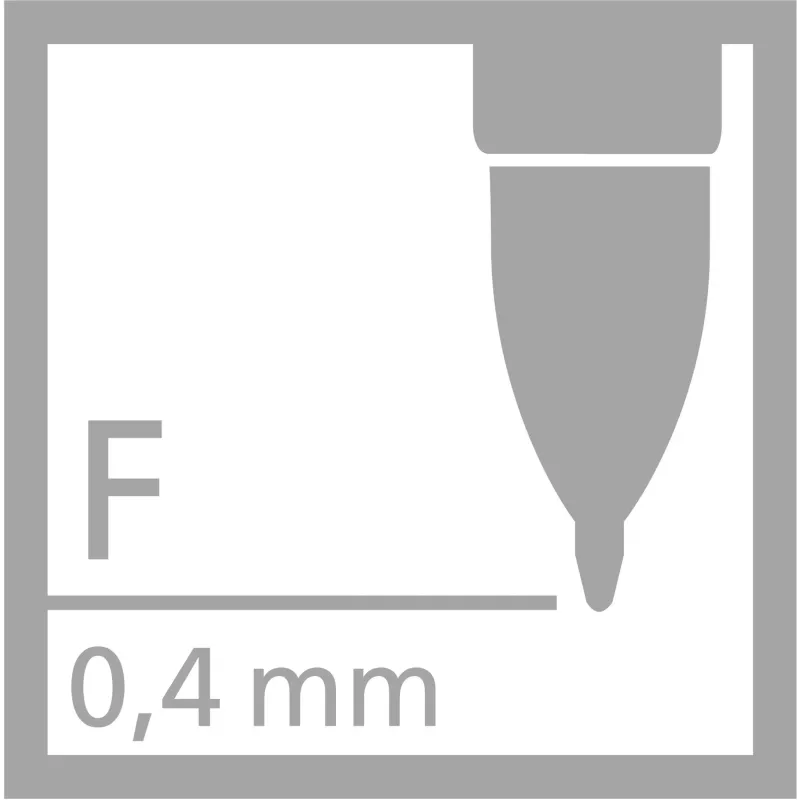 Stabilo 268/040-01 gelinis rašiklio šerdis, 0,4 mm, raudonas