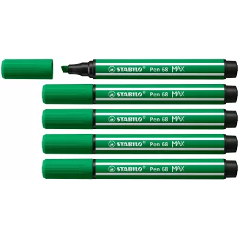 STABILO Pen 68 MAX Green Felt-Tip Pen with Chisel Tip