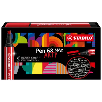 STABILO Pen 68 MAX Green Felt-Tip Pen with Chisel Tip