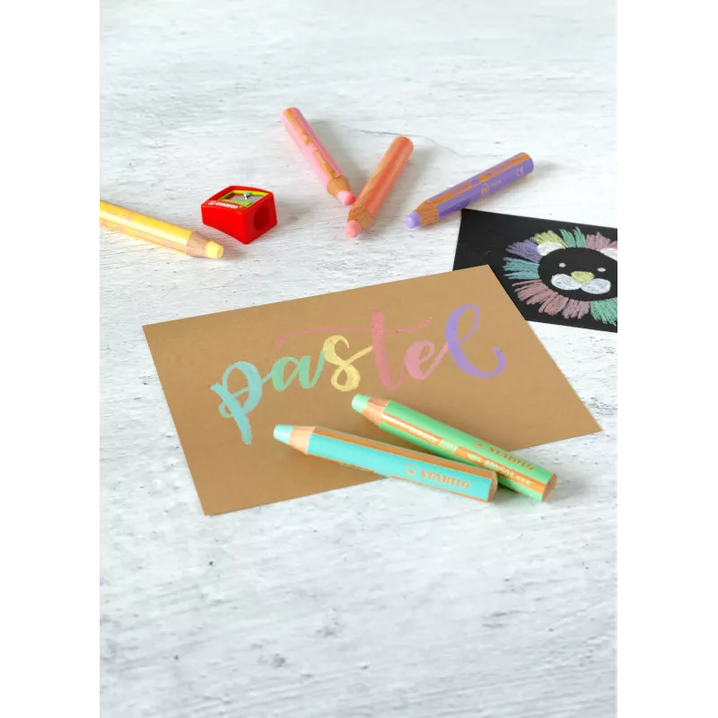 STABILO woody 3 in 1 Pastel Yellow Multi-functional Pencil