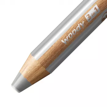 STABILO Woody 3-in-1 Multi-Talent Pencil 7.6 cm 18-Piece Pastel Set with Brush