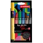 STABILO Pen 68 MAX 6-Pack Arty Edition flomasteriai su kaltiniu antgaliu