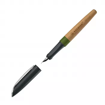 STABILO Climate Neutral Fountain Pen Grow - Moss Green/Oak
