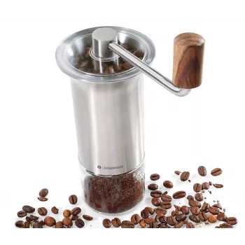 Zassenhaus Kavos Malūnėlis BARISTA Nerūdijantis Plienas / Stiklas Rankinis Keraminis Girnapusinis Malūnėlis