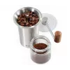 Zassenhaus Kavos Malūnėlis BARISTA Nerūdijantis Plienas / Stiklas Rankinis Keraminis Girnapusinis Malūnėlis