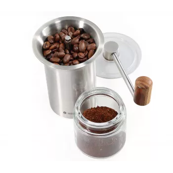 Zassenhaus Kavos Malūnėlis BARISTA Nerūdijantis Plienas / Stiklas Rankinis Keraminis Girnapusinis Malūnėlis