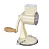 Zassenhaus Drum Grater Classic Cream - Trifazis būgninis tarka su nerūdijančio plieno būgnais, siurbimo pagrindu, ergonomiška rankena