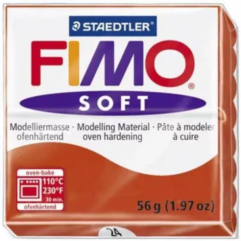 STAEDTLER FIMO soft polimerinis modeliavimo molis – raudonas – 56 g