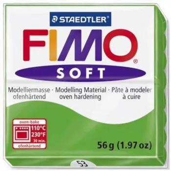 STAEDTLER FIMO Soft polimerinis molis modeliavimui - Žalia - 56g - Kepamas orkaitėje - 110°C - 30 min