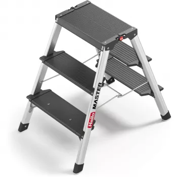 Hailo Master D70 2-3 Steps Double-Sided Folding Ladder
