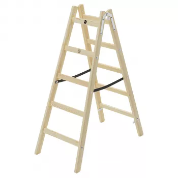 Hailo H40 StandardLine 2x5 Wooden Double-Sided Step Ladder