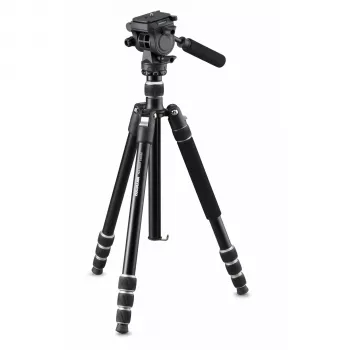 Cullmann Nando 560M RW15 Tripod su rutuline galvute, 1560mm maksimalus aukštis, 8kg apkrova, juoda