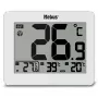MEBUS 1074 Skaitmeninis termometras su vidaus ir lauko temperatūra, LCD ekranu, tvirtinamas prie sienos, baltas