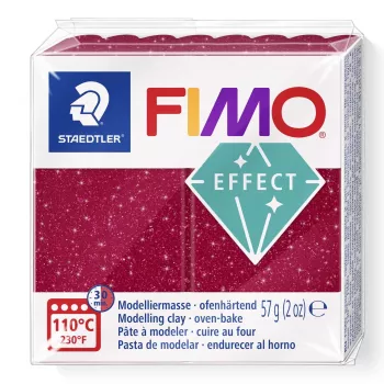 STAEDTLER FIMO Effect polimerinis molis 57 g Galaxy Red