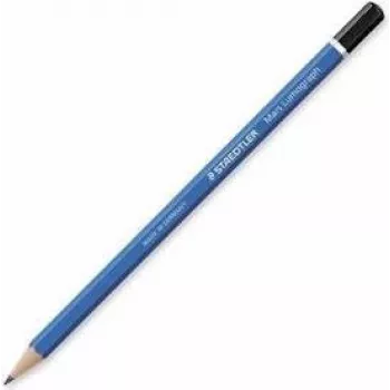 STAEDTLER Mars Lumograph Graphite Pencil 2B - 2 mm Lead - 8 mm Barrel - Hexagonal - Blue