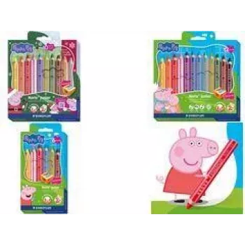 STAEDTLER Noris Colour Spalvoti Pieštukai Peppa Pig 12 vnt. 100% PEFC