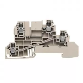 Weidmüller Feed-through Terminal Block, 2,5 mm², 24 A, 800 V, Beige, Screw Connection, 50 Pieces