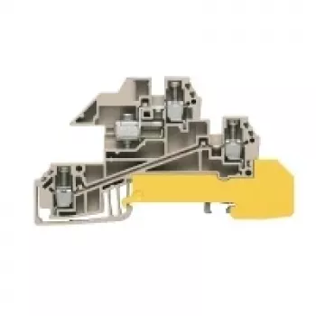 Weidmüller Feed-Through Terminal Block, Beige, 2,5 mm², 24 A, 50 Pieces
