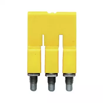 Weidmüller WQV 2.5/3 šuoliukas, 3 polių, 2,5 mm², geltonas, poliamidas, UL94 V-0, 50 vnt.