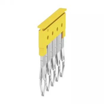 Weidmüller ZQV 2.5/5 Cross-Connector, Yellow, 5 Poles, 24 A, 800 V, 2,5 mm²