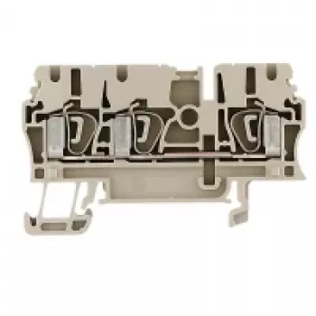 Weidmüller W-Series Praeinamoji gnybtų jungtis, sraigtinis sujungimas, 2,5 mm², 800 V, 24 A, smėlio spalvos, 100 vnt.
