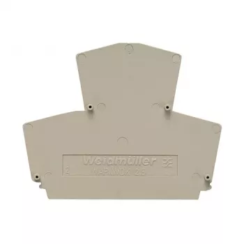 Weidmüller WAP WDK2.5 Galinė plokštelė – 20 vnt. – Wemid – Smėlio spalvos – -50 iki 120 °C – V0