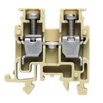 Weidmüller Praeinantis gnybtų blokas, varžtinis sujungimas, 2,5 mm², 800 V, 24 A, tamsiai smėlio spalvos, DIN bėgelis TS 35