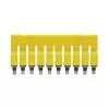 Weidmüller WQV 2.5/10 Cross-Connector, 10 Poles, 2,5 mm², Yellow, Polyamide, 20 Pieces