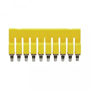 Weidmüller WQV 2.5/10 Cross-Connector, 10 Poles, 2,5 mm², Yellow, Polyamide, 20 Pieces