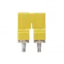 Weidmüller WQV 10/2 Cross-Connector, 2-Pole, Yellow, Polyamide, 50 Pieces