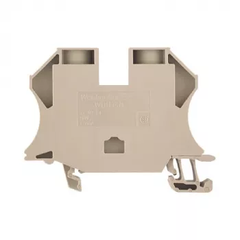 Weidmüller 1040400000 - 16 mm² sraigtinis gnybtų blokas, 1000 V, 76 A, DIN bėgis, tamsiai smėlio spalvos